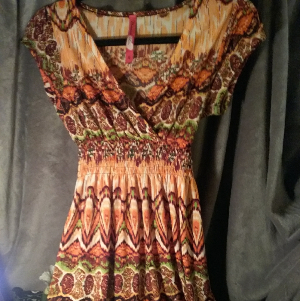 Cristina Love Empire Waist  Colorful Summer Dress